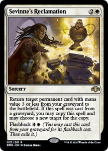 Sevinne's Reclamation - Dominaria Remastered (DMR) #27 - Rare Magic: The Gathering Trading Card