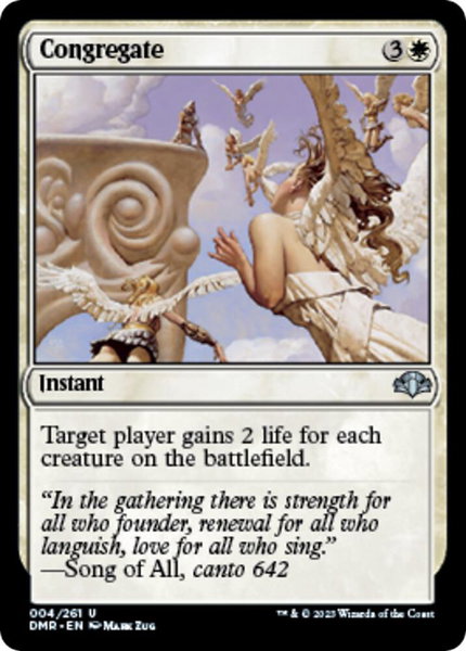 Congregate - Dominaria Remastered Magic: The Gathering trading card