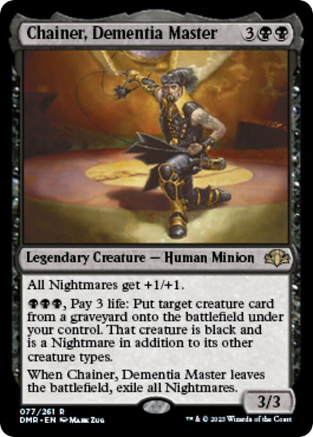 Chainer, Dementia Master - Dominaria Remastered Magic: The Gathering trading card