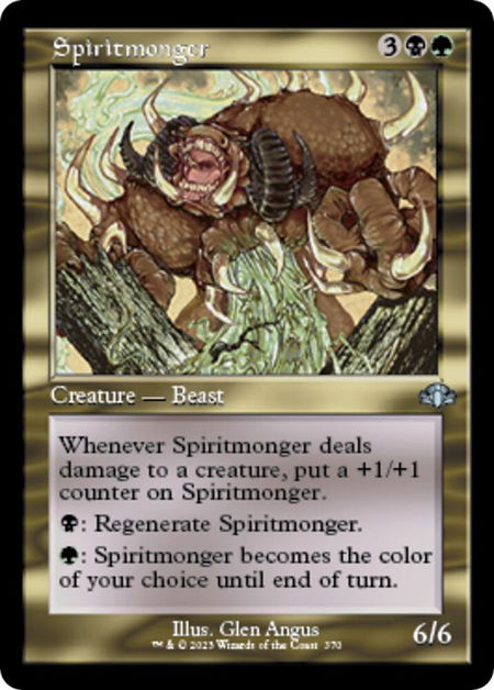 Spiritmonger (Retro Frame) - Dominaria Remastered Magic: The Gathering trading card