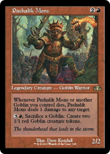 Pashalik Mons (Retro Frame) trading card from Dominaria Remastered Pashalik Mons (Retro Frame) - Dominaria Remastered Magic: The Gathering trading card