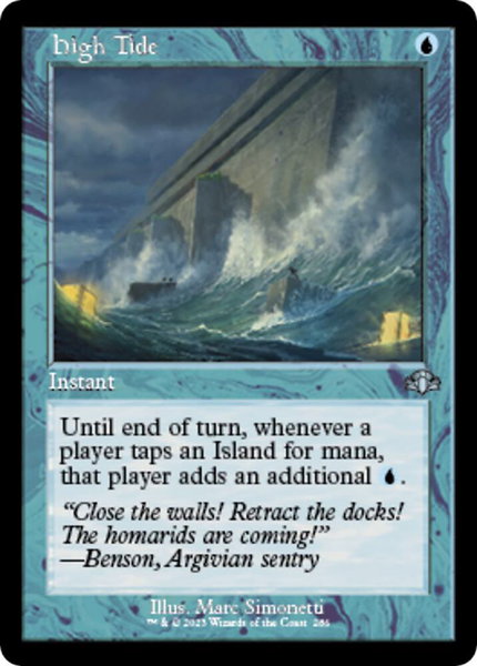 High Tide (Retro Frame) trading card from Dominaria Remastered High Tide (Retro Frame) - Dominaria Remastered Magic: The Gathering trading card
