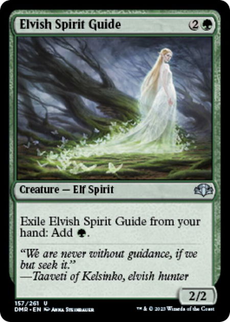 Elvish Spirit Guide - Dominaria Remastered Magic: The Gathering trading card