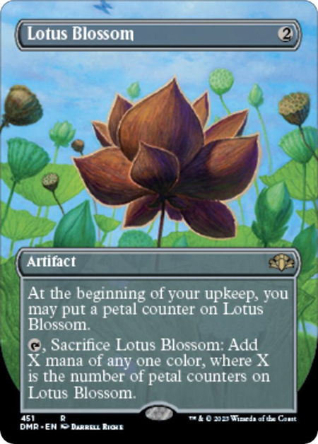 Lotus Blossom (Borderless) - Dominaria Remastered Magic: The Gathering trading card