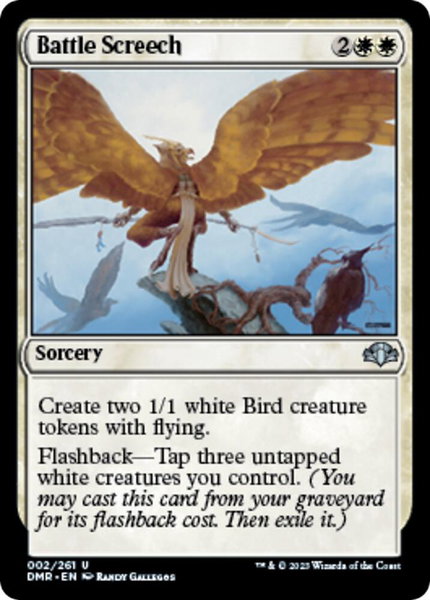 Battle Screech - Dominaria Remastered Magic: The Gathering trading card