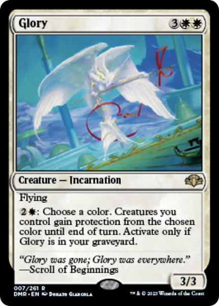 Glory - Dominaria Remastered Magic: The Gathering trading card