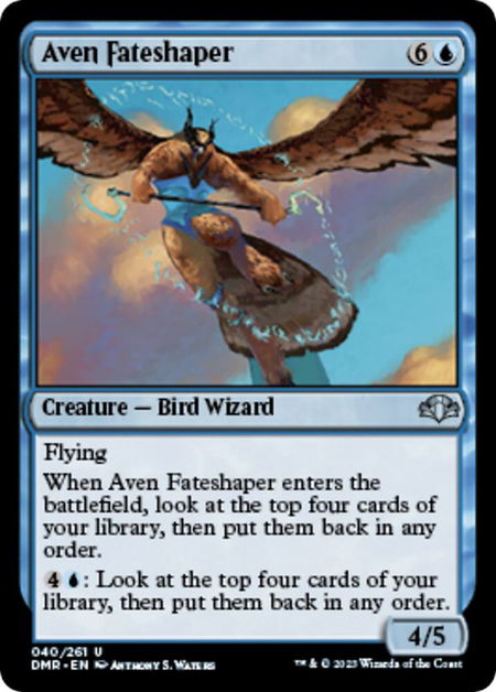 Aven Fateshaper trading card from Dominaria Remastered Aven Fateshaper - Dominaria Remastered Magic: The Gathering trading card