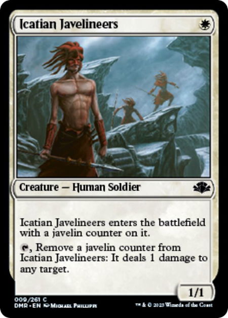 Icatian Javelineers - Dominaria Remastered Magic: The Gathering trading card