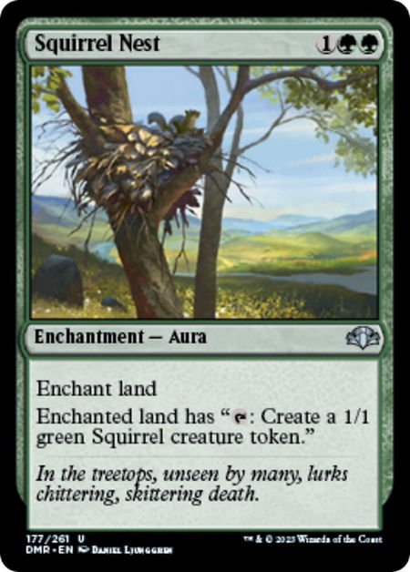 Squirrel Nest - Dominaria Remastered Magic: The Gathering trading card