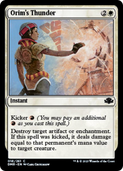 Orim's Thunder - Dominaria Remastered Magic: The Gathering trading card