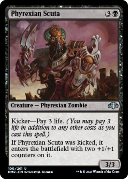 Phyrexian Scuta - Dominaria Remastered Magic: The Gathering trading card