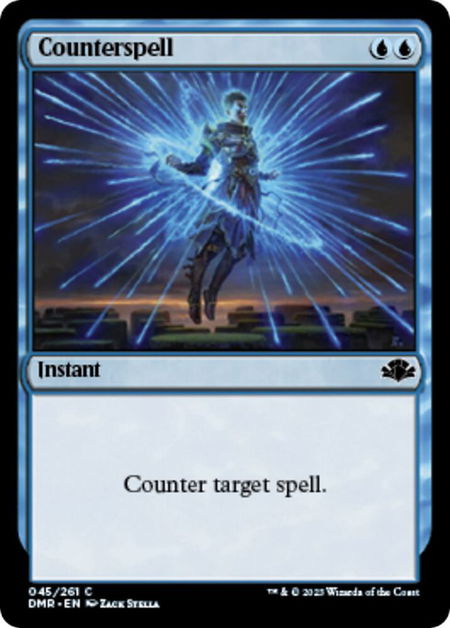 Counterspell - Dominaria Remastered Magic: The Gathering trading card