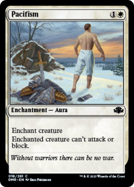 Pacifism - Dominaria Remastered Magic: The Gathering trading card