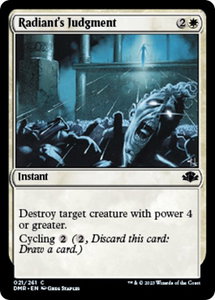 Radiant's Judgment - Dominaria Remastered (DMR) #21 - Common Magic: The Gathering Trading Card