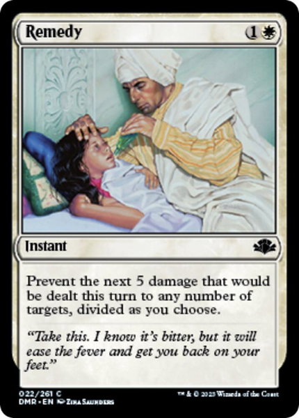 Remedy - Dominaria Remastered Magic: The Gathering trading card