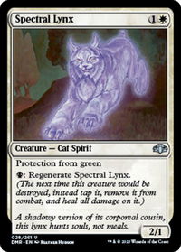 Spectral Lynx - Dominaria Remastered (DMR) #28 - Uncommon Magic: The Gathering Trading Card