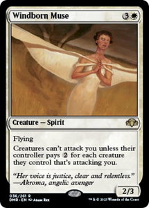 Windborn Muse - Dominaria Remastered (DMR) #36 - Rare Magic: The Gathering Trading Card