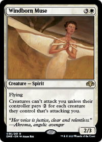 Windborn Muse - Dominaria Remastered (DMR) #36 - Rare Magic: The Gathering Trading Card