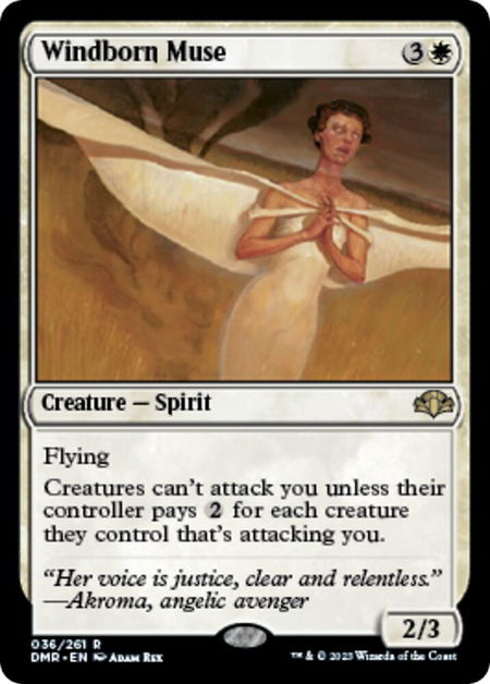 Windborn Muse - Dominaria Remastered Magic: The Gathering trading card