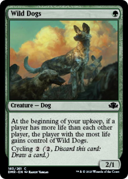 Wild Dogs - Dominaria Remastered Magic: The Gathering trading card