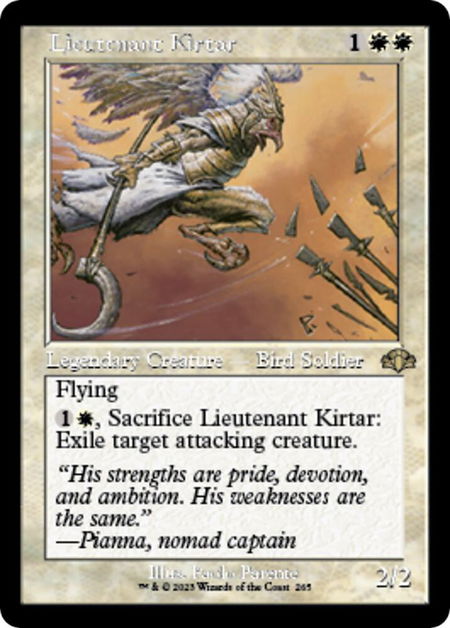Lieutenant Kirtar (Retro Frame) - Dominaria Remastered Magic: The Gathering trading card