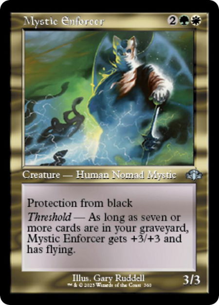 Mystic Enforcer (Retro Frame) - Dominaria Remastered Magic: The Gathering trading card