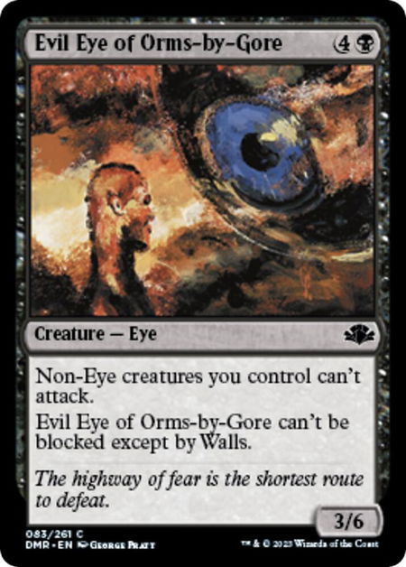 Evil Eye of Orms-by-Gore - Dominaria Remastered Magic: The Gathering trading card