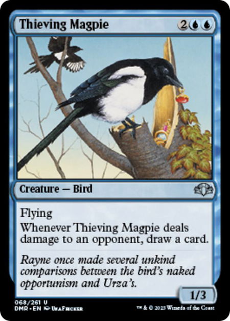 Thieving Magpie - Dominaria Remastered Magic: The Gathering trading card