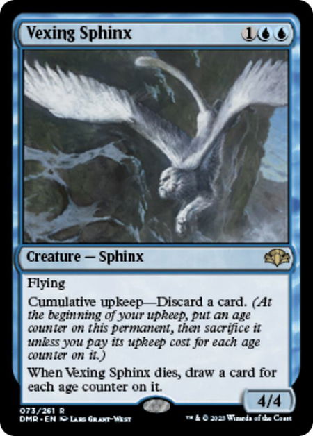 Vexing Sphinx - Dominaria Remastered Magic: The Gathering trading card