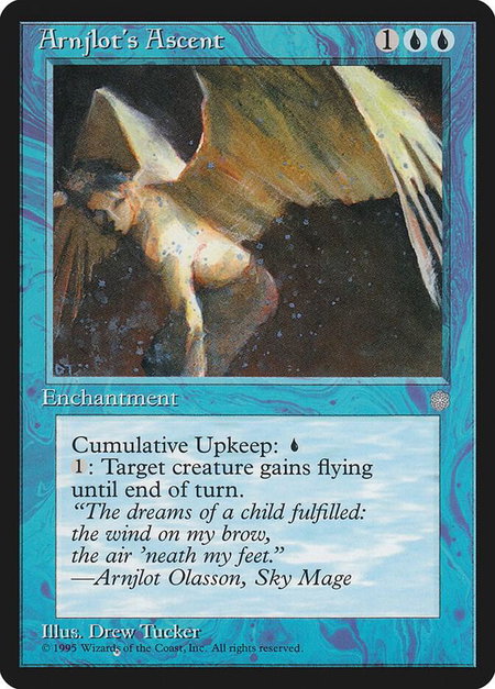 Arnjlot's Ascent - Ice Age Magic: The Gathering trading card