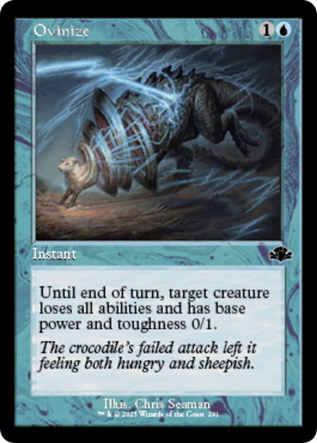 Ovinize (Retro Frame) trading card from Dominaria Remastered Ovinize (Retro Frame) - Dominaria Remastered Magic: The Gathering trading card