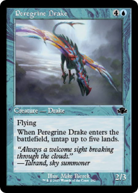 Peregrine Drake (Retro Frame) - Dominaria Remastered Magic: The Gathering trading card