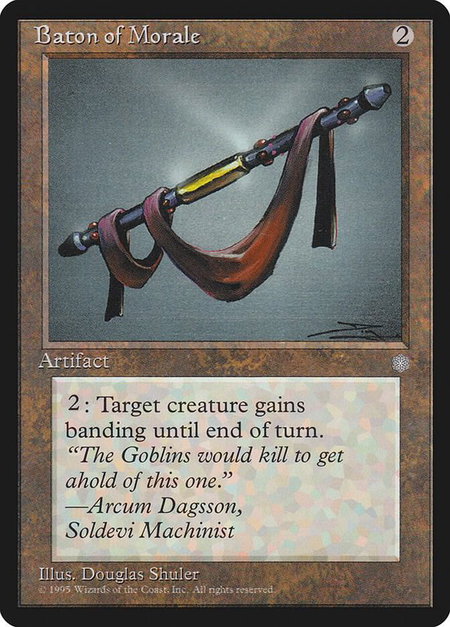 Baton of Morale - Ice Age Magic: The Gathering trading card