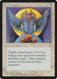 Blue Scarab - Ice Age (ICE) #9 - Uncommon Magic: The Gathering Trading Card