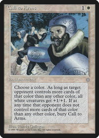 Call to Arms - Ice Age (ICE) #10 - Rare Magic: The Gathering Trading Card