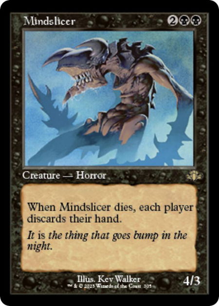 Mindslicer (Retro Frame) - Dominaria Remastered Magic: The Gathering trading card