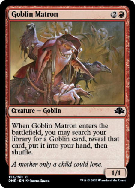 Goblin Matron - Dominaria Remastered Magic: The Gathering trading card