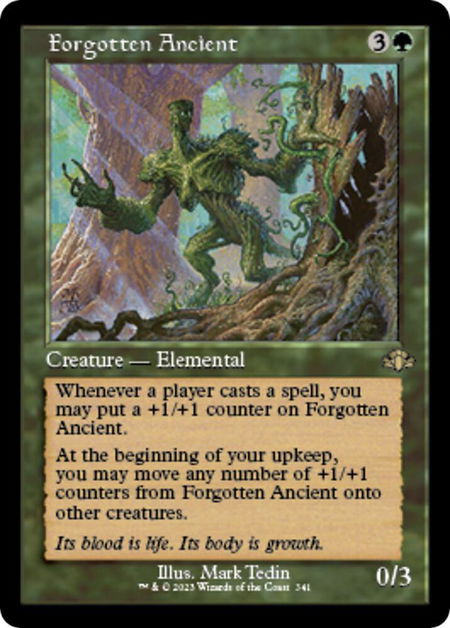 Forgotten Ancient (Retro Frame) - Dominaria Remastered Magic: The Gathering trading card