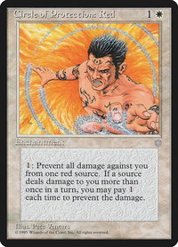 Circle of Protection: Red - Ice Age (ICE) #15 - Common Magic: The Gathering Trading Card