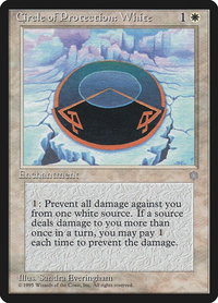 Circle of Protection: White - Ice Age (ICE) #16 - Common Magic: The Gathering Trading Card