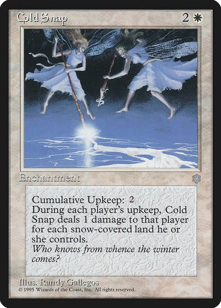 Cold Snap - Ice Age Magic: The Gathering trading card