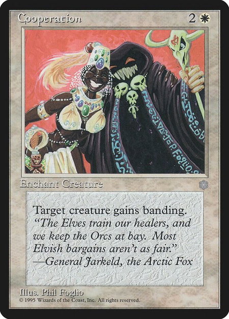 Cooperation - Ice Age Magic: The Gathering trading card