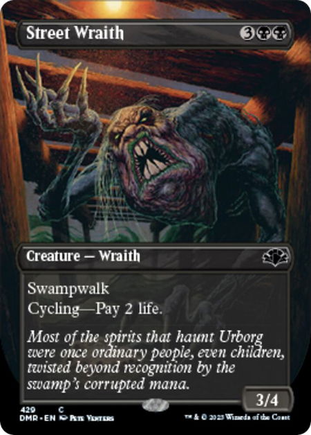 Street Wraith (Borderless) - Dominaria Remastered Magic: The Gathering trading card