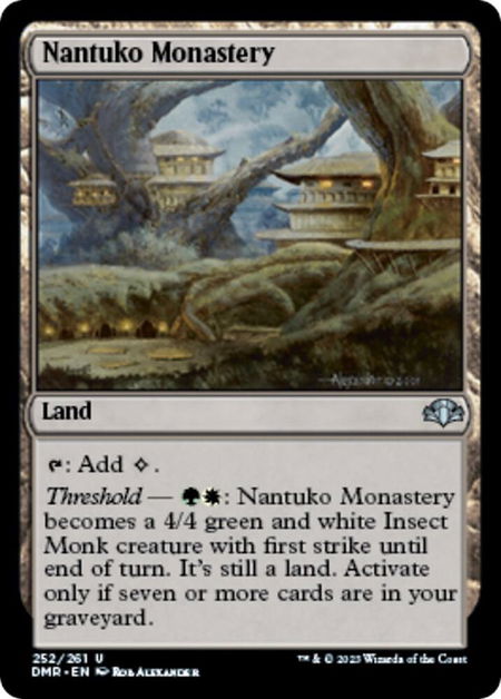 Nantuko Monastery - Dominaria Remastered Magic: The Gathering trading card