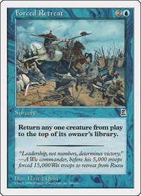 Forced Retreat - Portal Three Kingdoms (PTK) #44 - Common Magic: The Gathering Trading Card