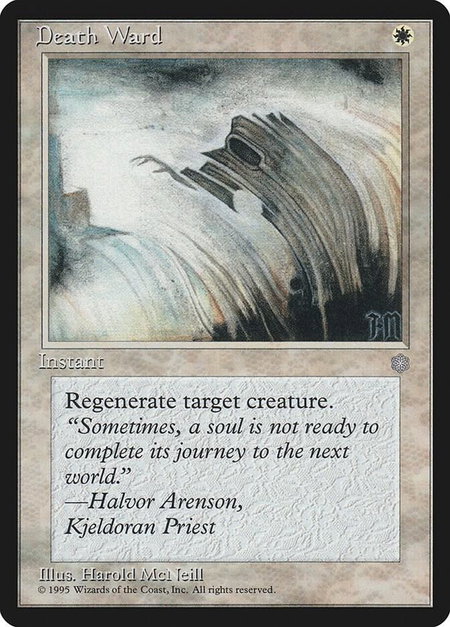 Death Ward - Ice Age Magic: The Gathering trading card