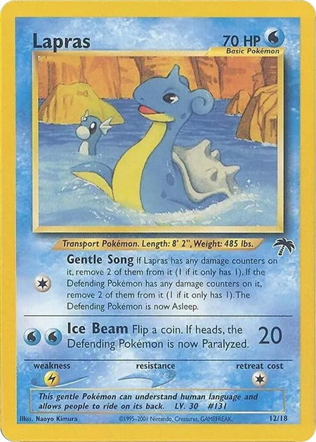 Lapras - Southern Islands Pokémon trading card