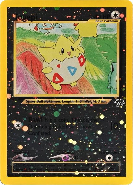 Togepi trading card from Southern Islands Togepi - Southern Islands Pokémon trading card
