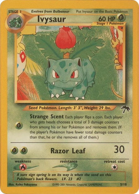 Ivysaur - Southern Islands Pokémon trading card
