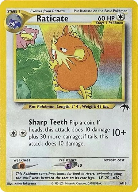 Raticate - Southern Islands Pokémon trading card